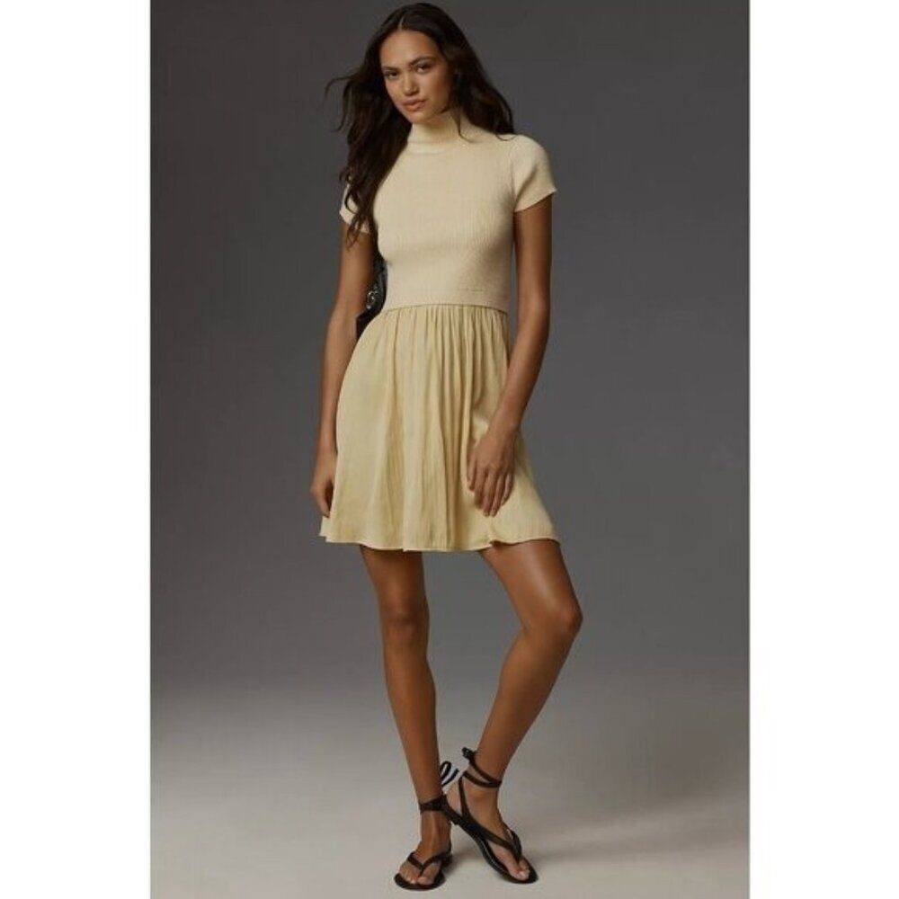NWT Size SP -Anthropologie The Thea Short Sleeve Twofer Mini Dress (NWT US$ 148)